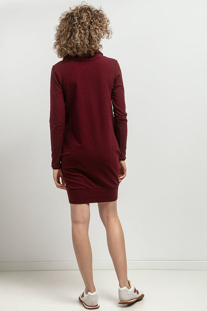  Sukienka Model T376/9 Bordo - Tessita 