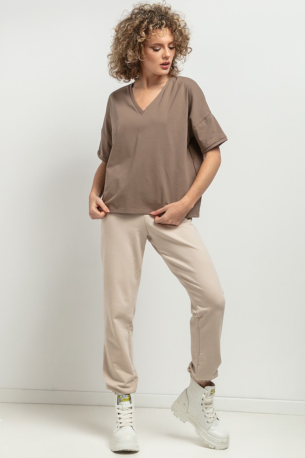   Bluzka Model T393/6 Cappuccino - Tessita 