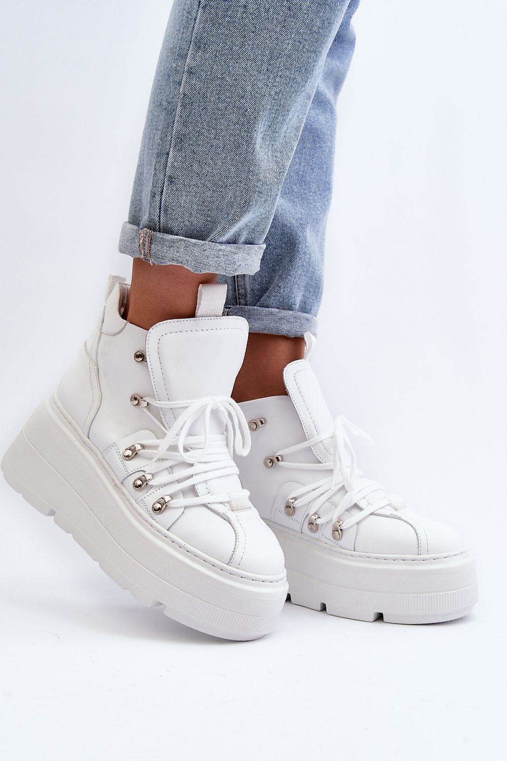   Buty Sportowe Model Zazoo 3416 White - Step in style 