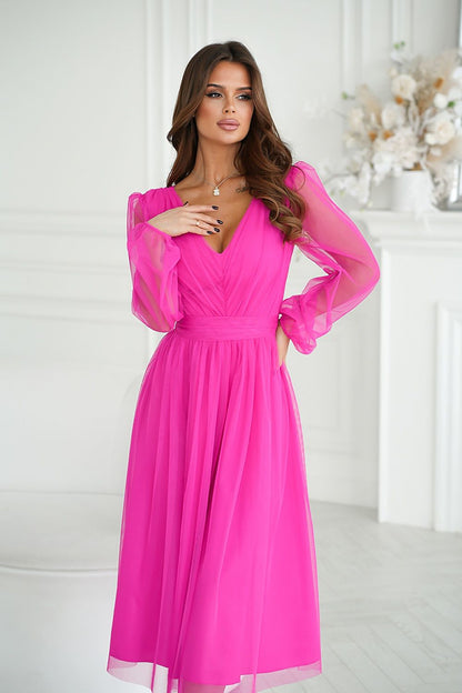  Sukienka Model 269-17 Pink Neon - Bicotone 