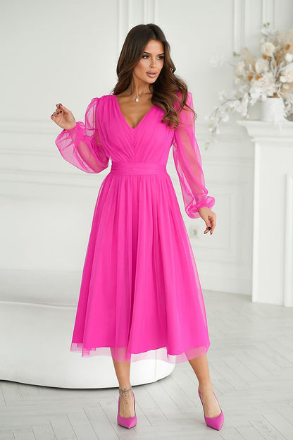  Sukienka Model 269-17 Pink Neon - Bicotone 