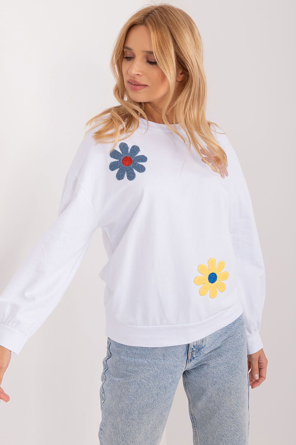   Bluza Damska Model DHJ-BZ-8856.39 White - Italy Moda 