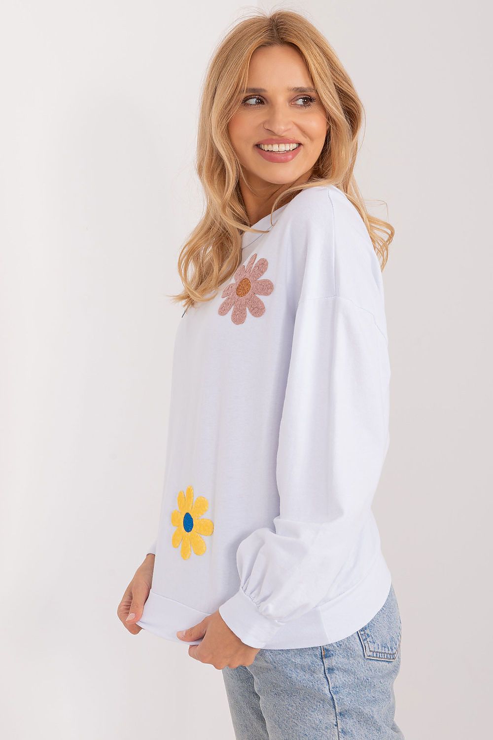   Bluza Damska Model DHJ-BZ-8856.39 White - Italy Moda 