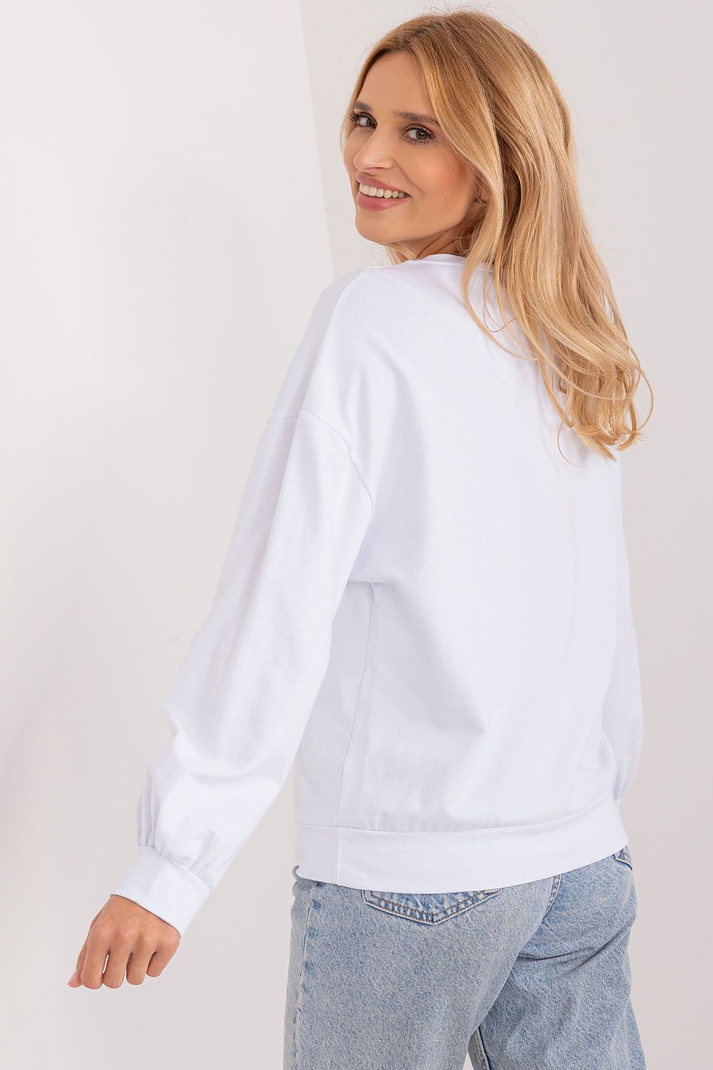   Bluza Damska Model DHJ-BZ-8856.39 White - Italy Moda 