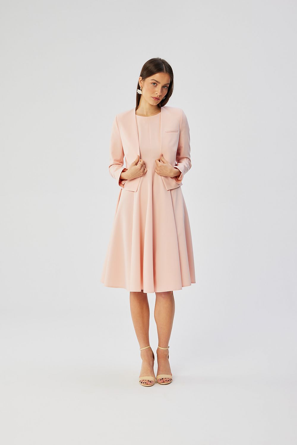  Sukienka Model S358 Powder Pink - Stylove 