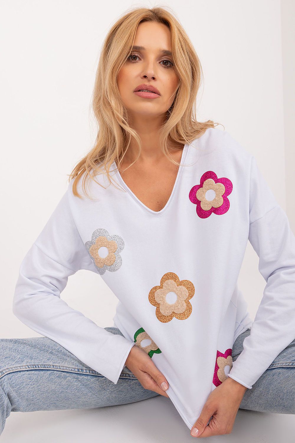   Bluzka Model DHJ-BZ-6679.22 White - Italy Moda 