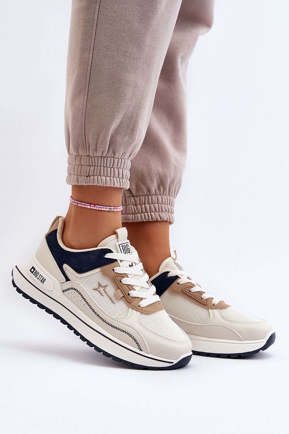   Buty Sportowe Model Big Star NN274A092 Beige - Step in style 