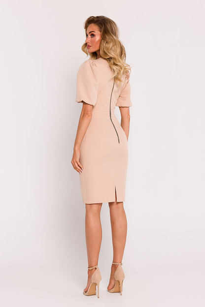  Sukienka Model MOE779 Beige - Moe 