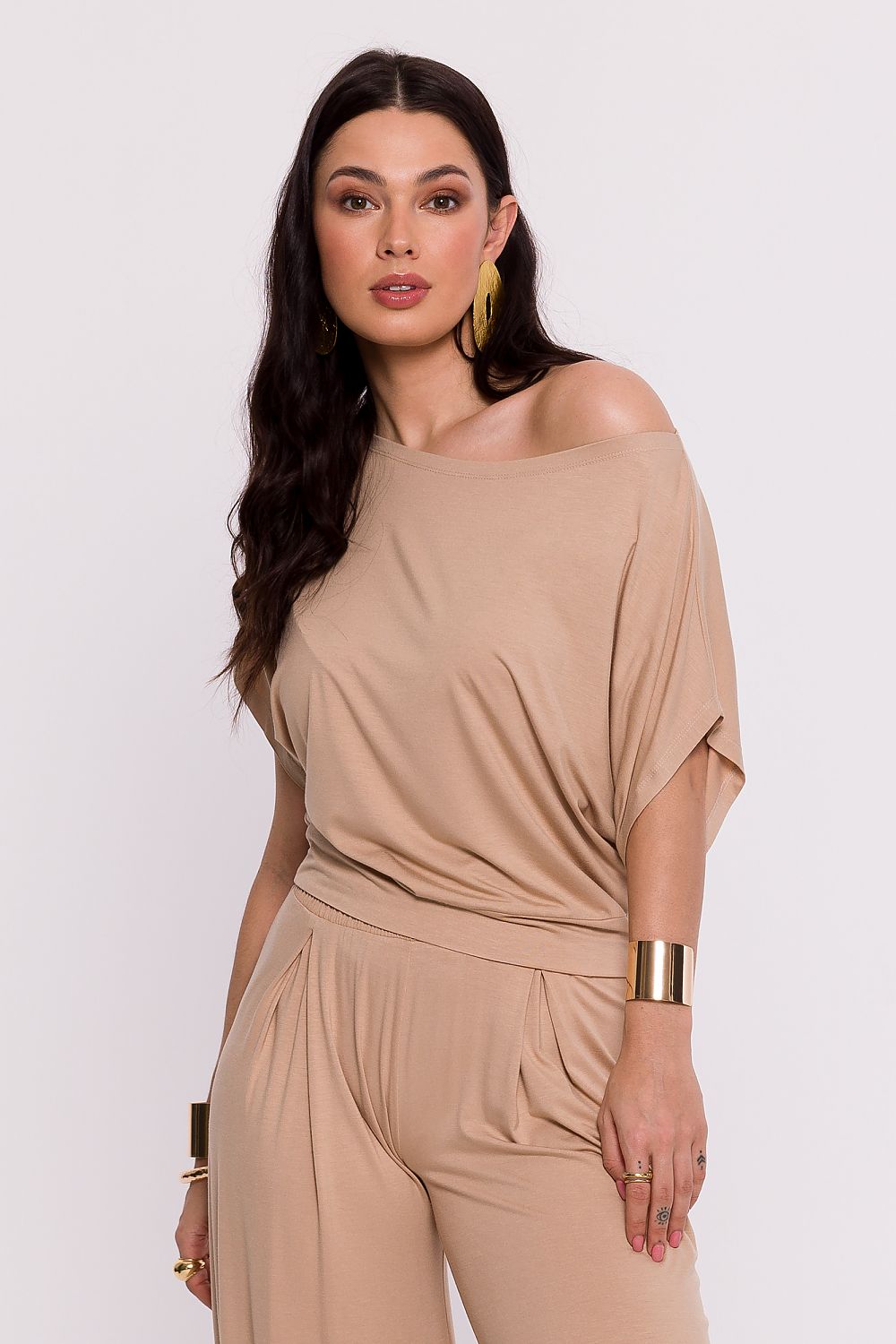   Bluzka Model B287 Cappuccino - BeWear 