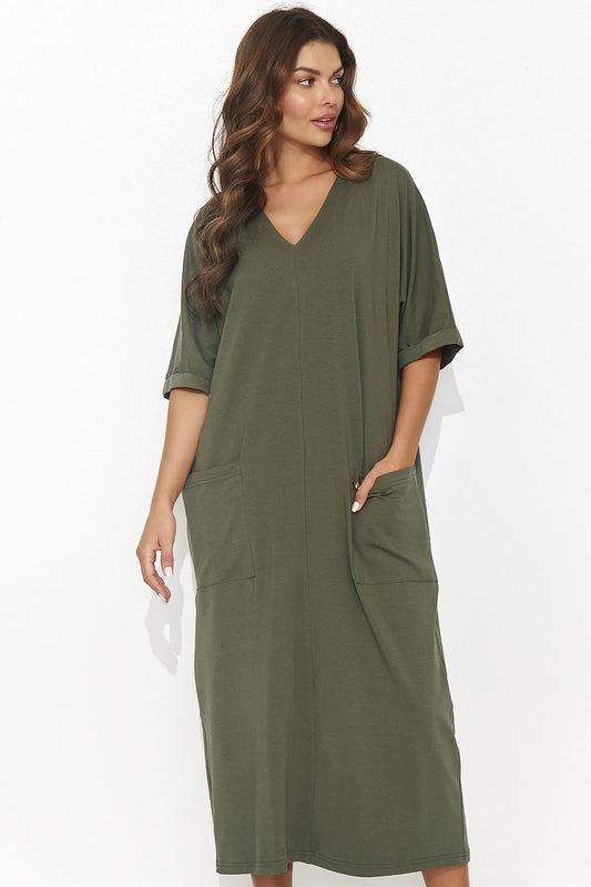  Sukienka Model NU473 Khaki - Numinou 