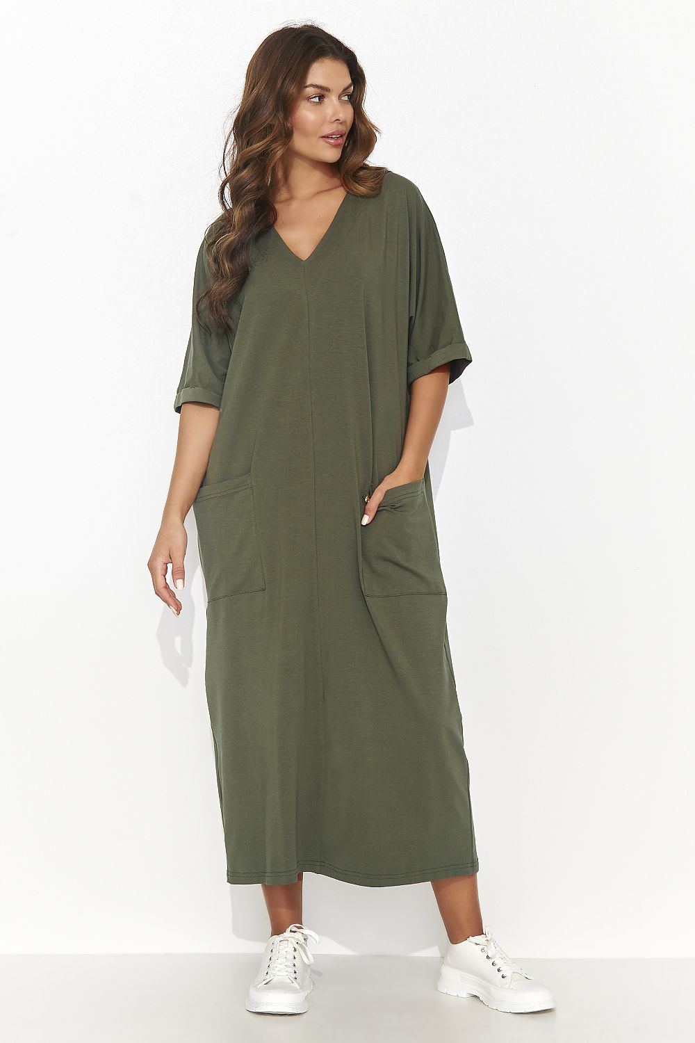  Sukienka Model NU473 Khaki - Numinou 