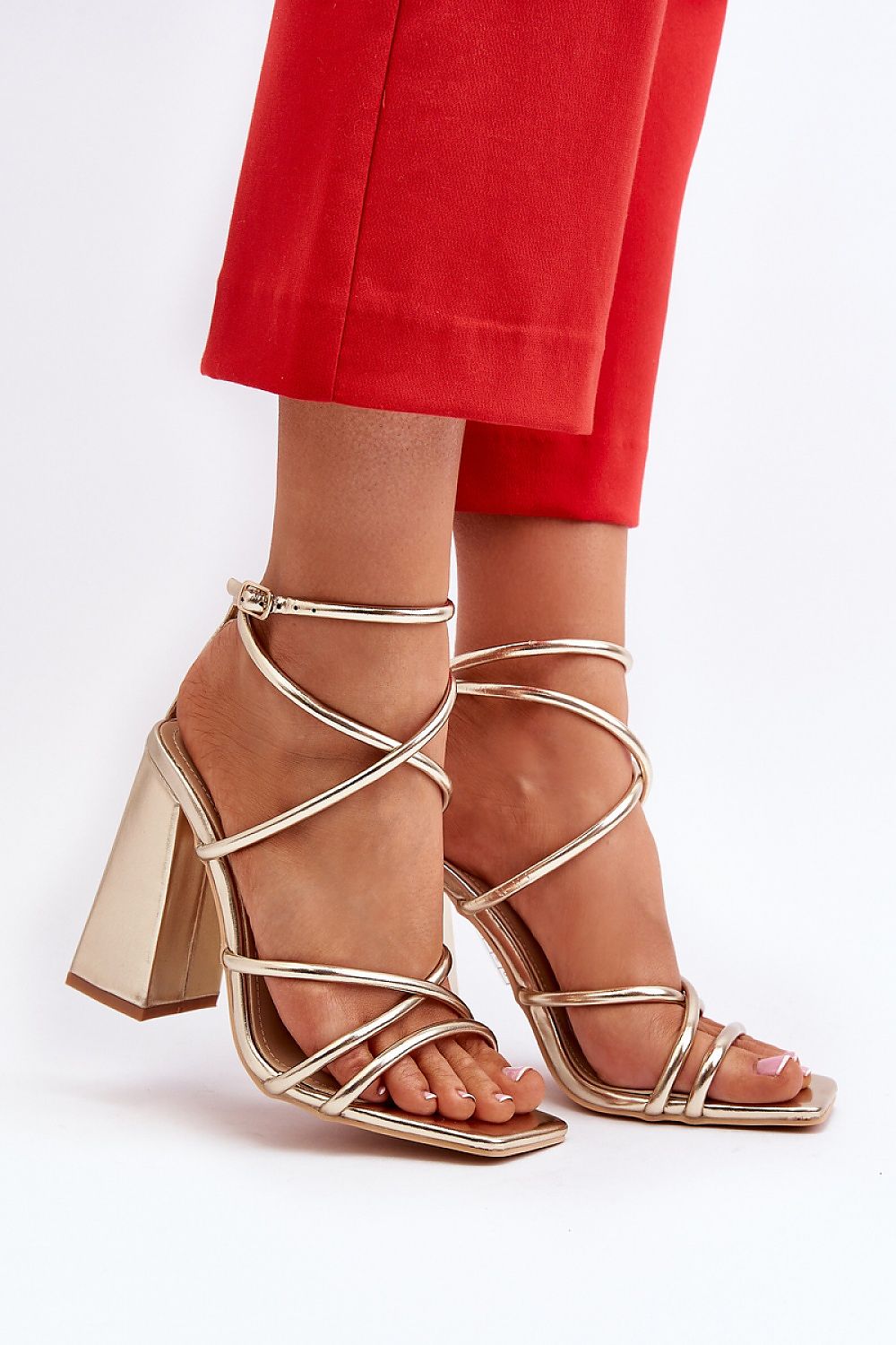  Sandały Model Josette FY2125-3 Gold - Step in style 