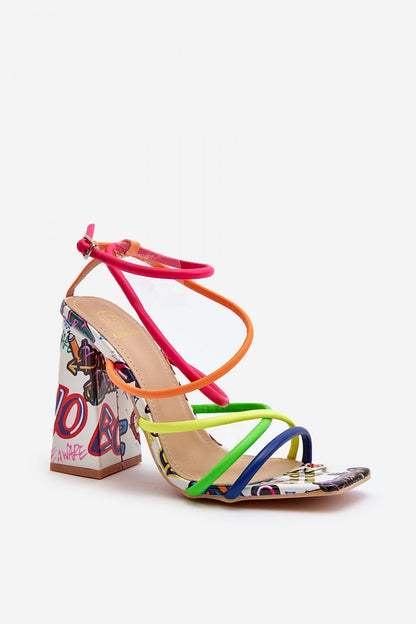  Sandały Model Josette FY2125-3 Multicolor/White - Step in style 