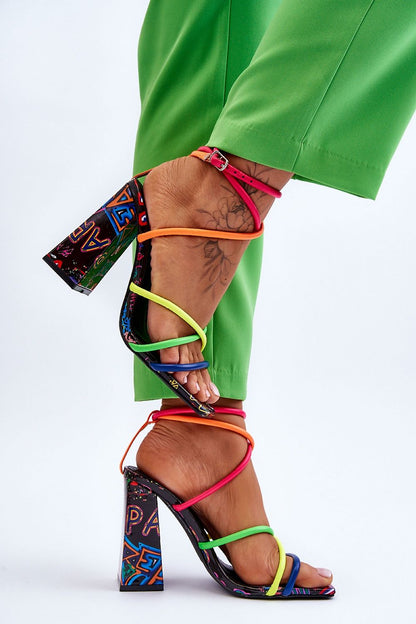  Sandały Model Josette FY2125-3 Multicolor Black - Step in style 