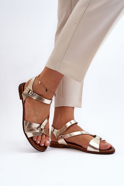  Sandały Model Zazoo 40182 Gold - Step in style 