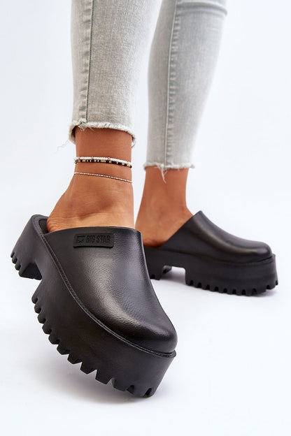 Sandał Klapki Model Big Star NN274014 Black - Step in style 