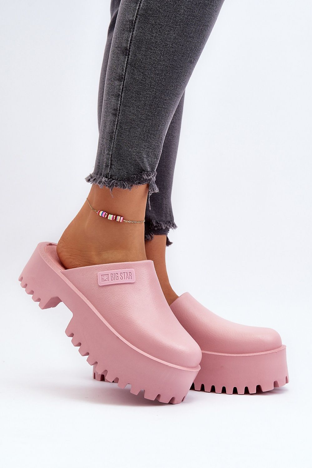  Sandał Klapki Model Big Star NN274020 Pink - Step in style 