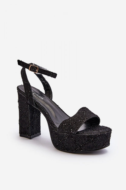  Sandały Model Acrana JA-49 Black - Step in style 