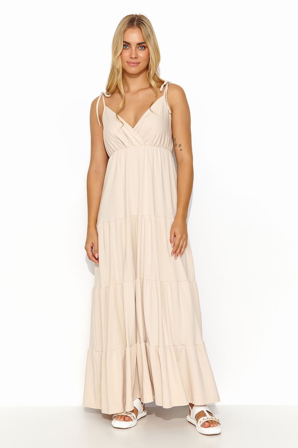  Sukienka Model M821 Light Beige - Makadamia 