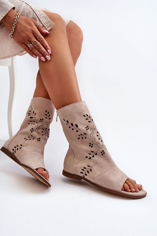  Sandały Model Zazoo 3437 Beige - Step in style 