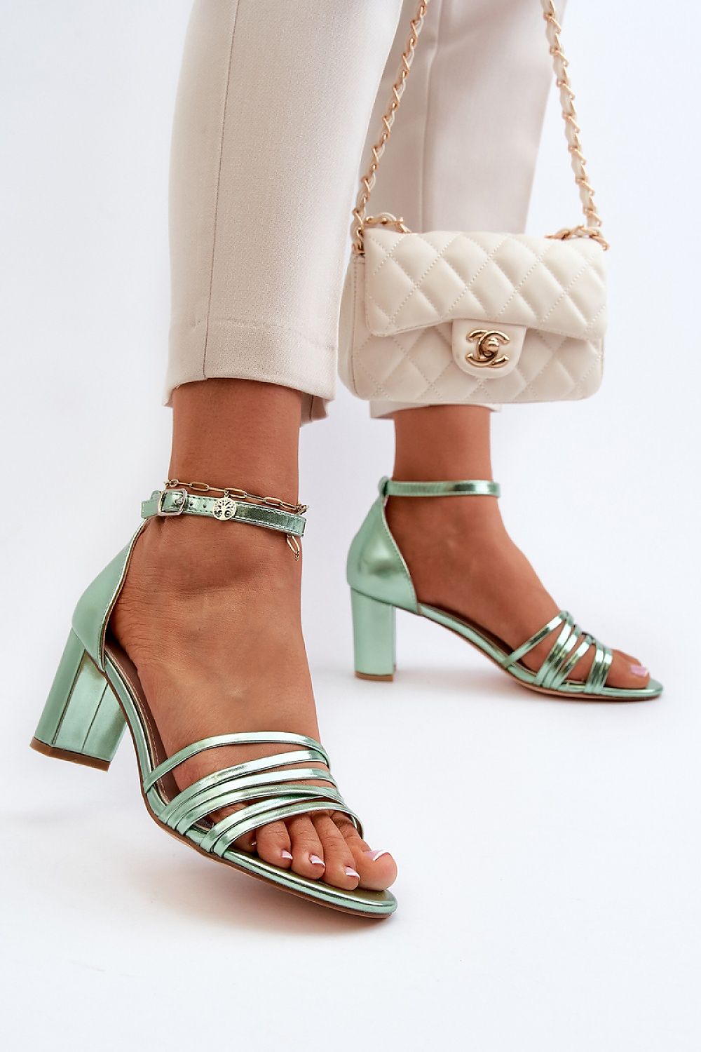  Sandały Model Enitia 24SD98-6768 Green - Step in style 