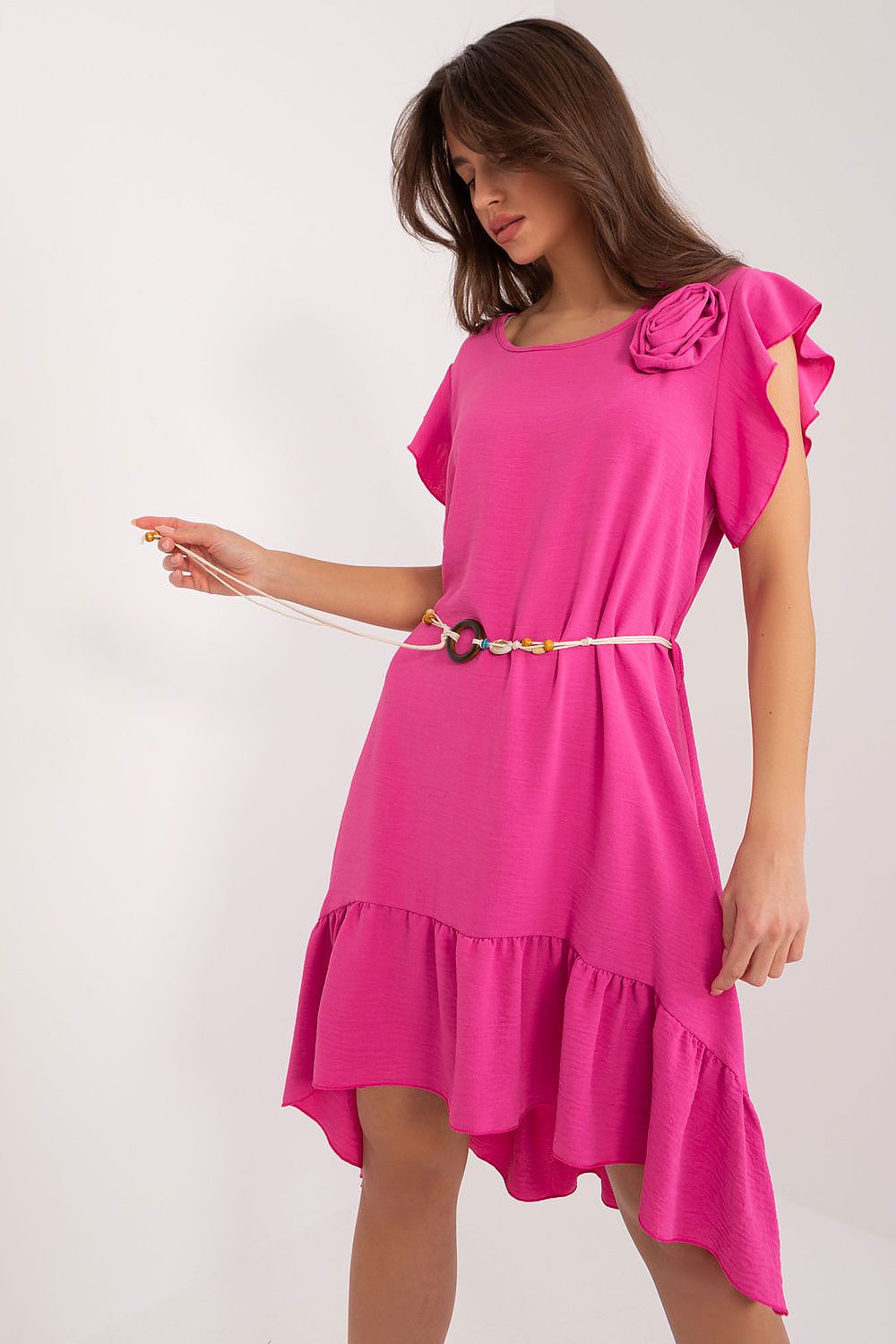  Sukienka Model DHJ-SK-8921.21 Dark Pink - Italy Moda 