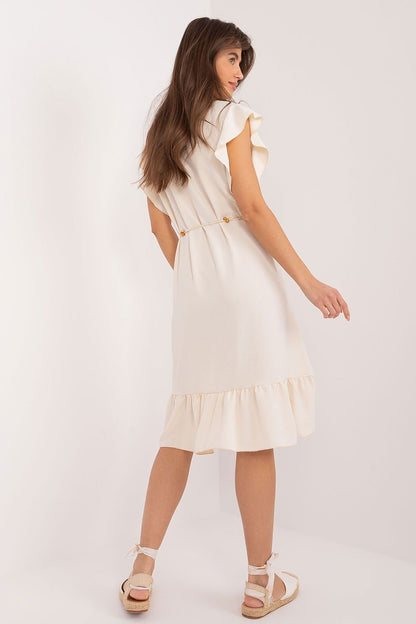  Sukienka Model DHJ-SK-8921.21 Light Beige - Italy Moda 
