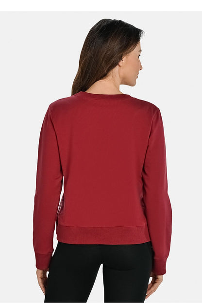   Bluza Damska Model Ellis 18102 Bordo - Teyli 