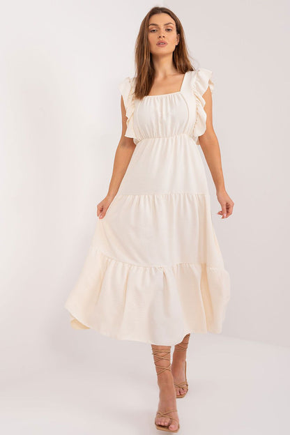  Sukienka Model DHJ-SK-8352.04 Light Beige - Italy Moda 