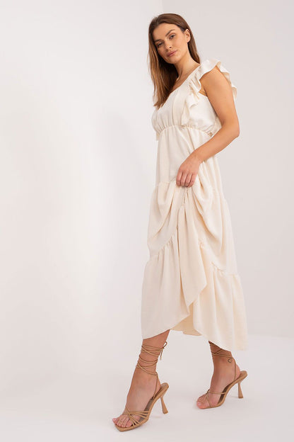  Sukienka Model DHJ-SK-8352.04 Light Beige - Italy Moda 