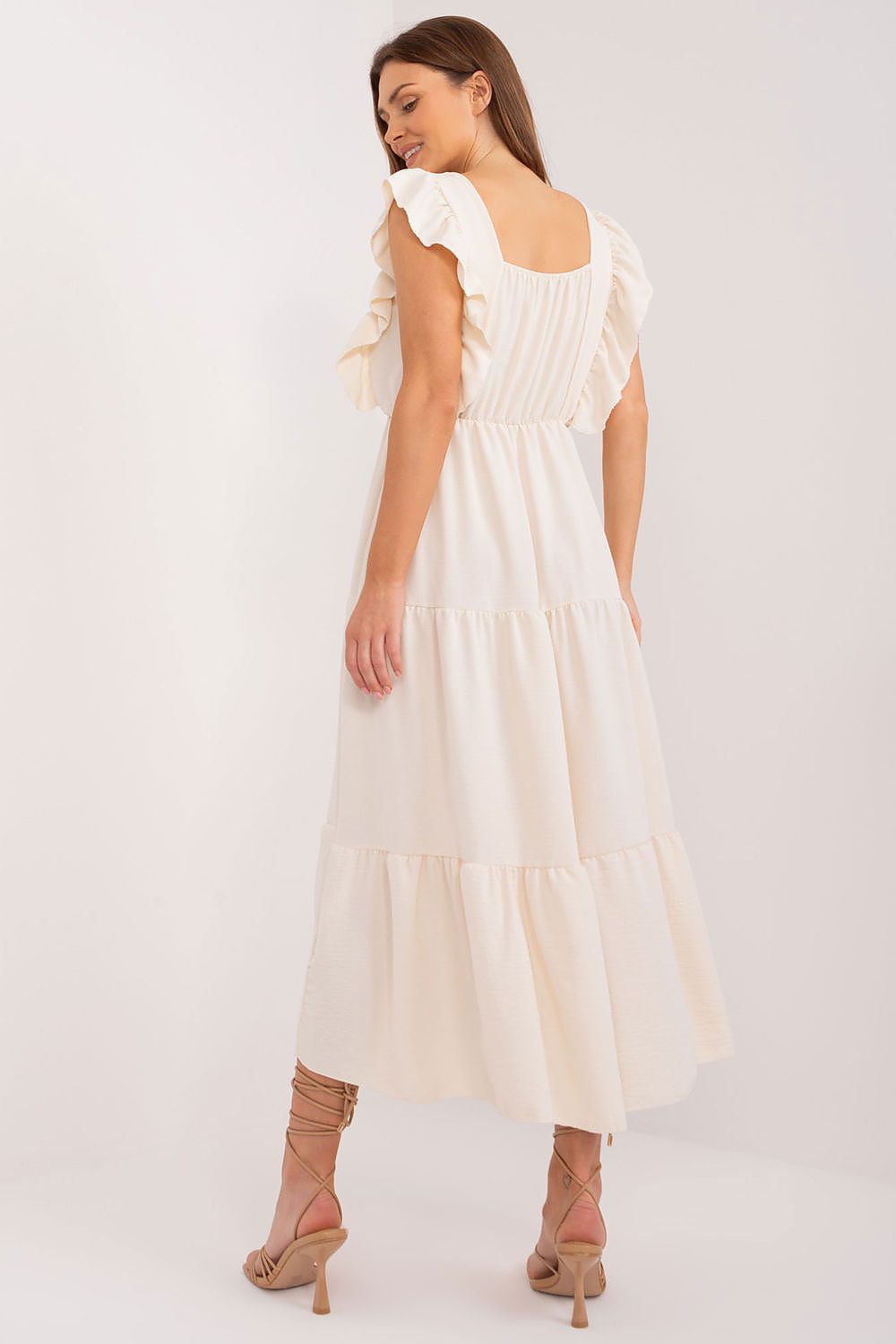  Sukienka Model DHJ-SK-8352.04 Light Beige - Italy Moda 