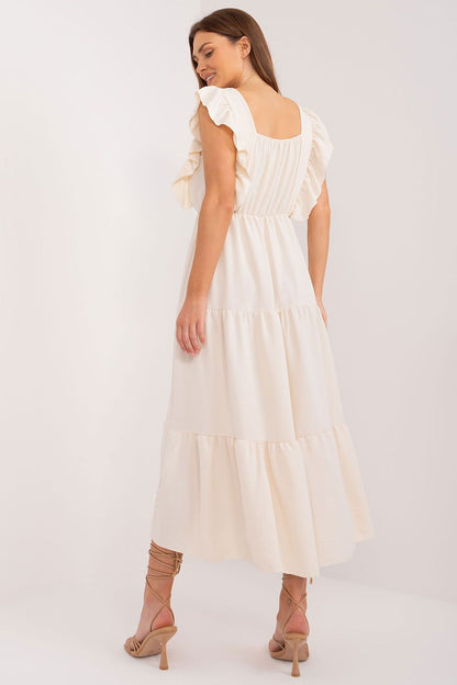  Sukienka Model DHJ-SK-8352.04 Light Beige - Italy Moda 