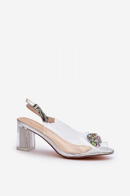  Sandały Model DA MR38-454 Silver - Step in style 