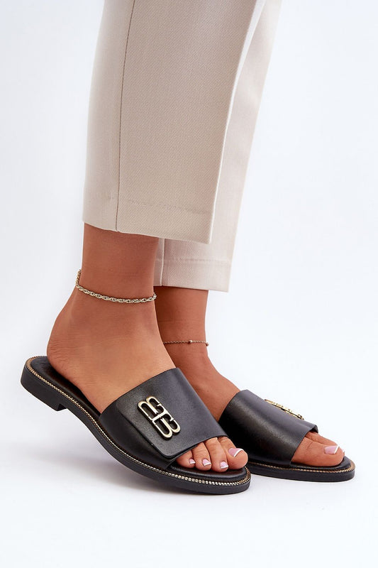  Sandał Klapki Model Zazoo 40384 Black - Step in style 