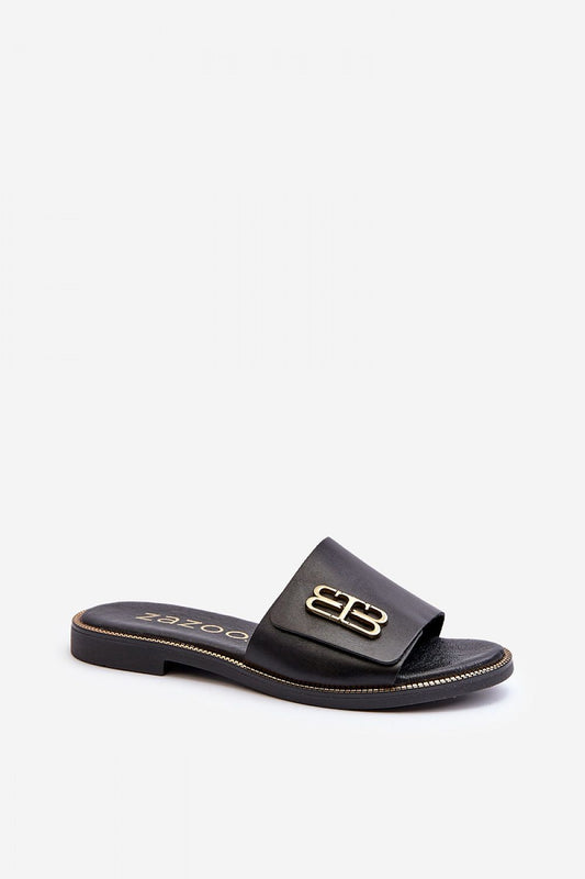  Sandał Klapki Model Zazoo 40384 Black - Step in style 