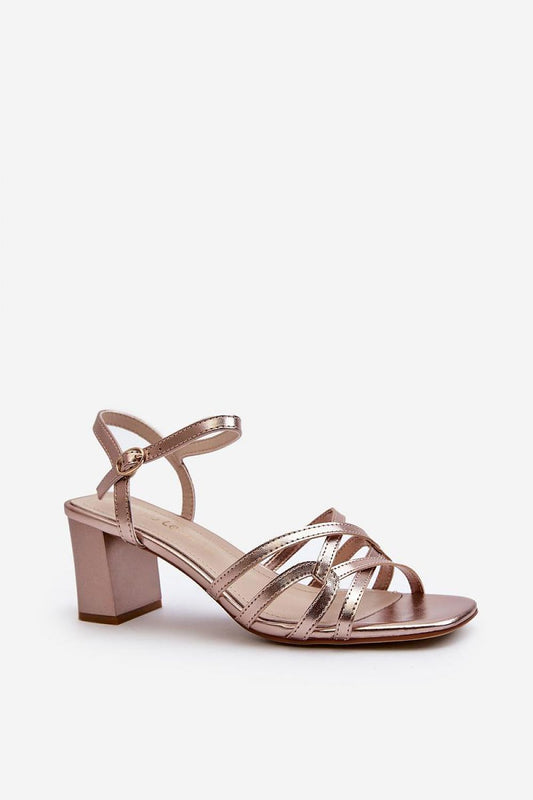  Sandały Model Sergio Leone SK065 Gold - Step in style 