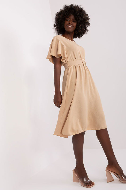  Sukienka Model DHJ-SK-5648.07 Beige - Italy Moda 