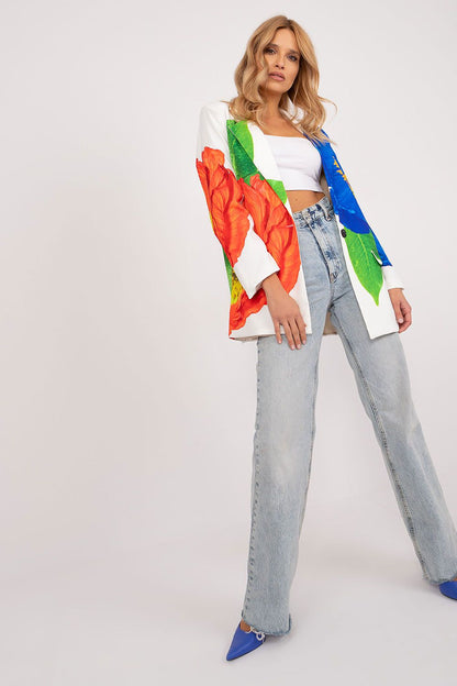   Marynarka Model DHJ-MA-18525-19.12X Ecru - Italy Moda 
