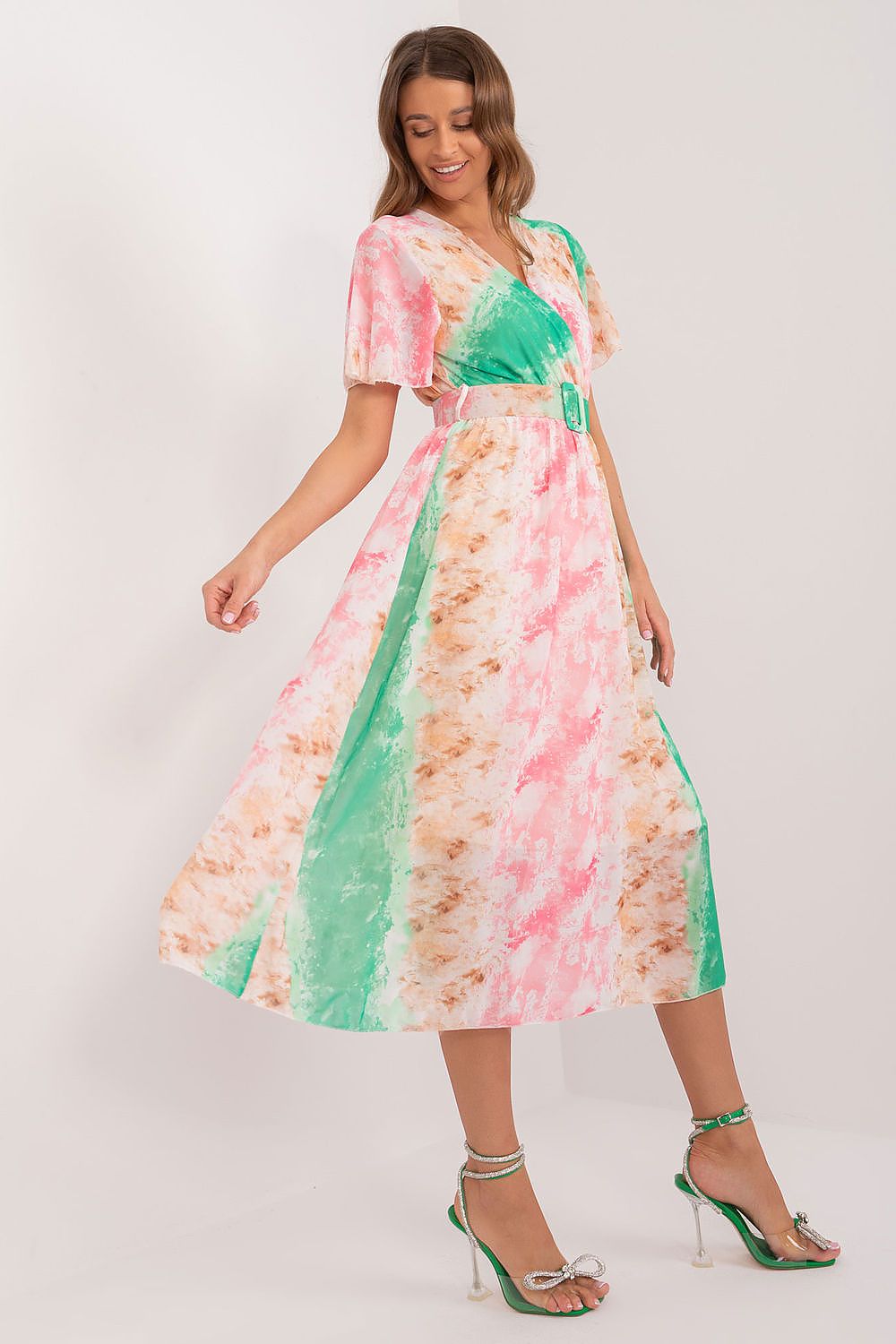  Sukienka Model DHJ-SK-15967-2.86 Light Pink - Italy Moda 