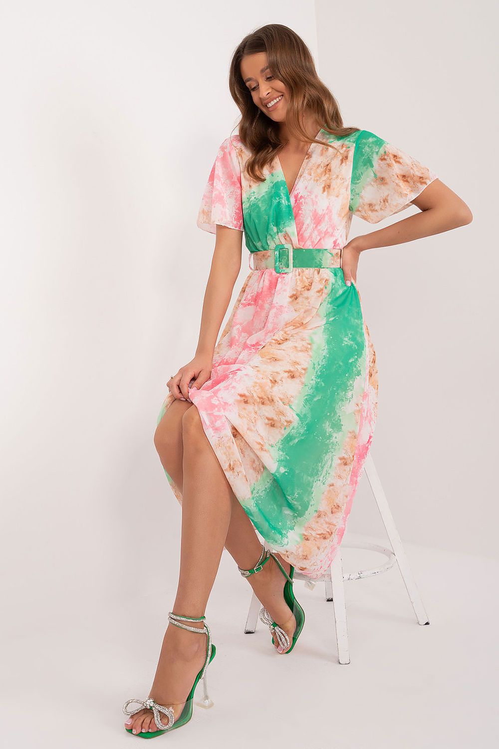  Sukienka Model DHJ-SK-15967-2.86 Light Pink - Italy Moda 