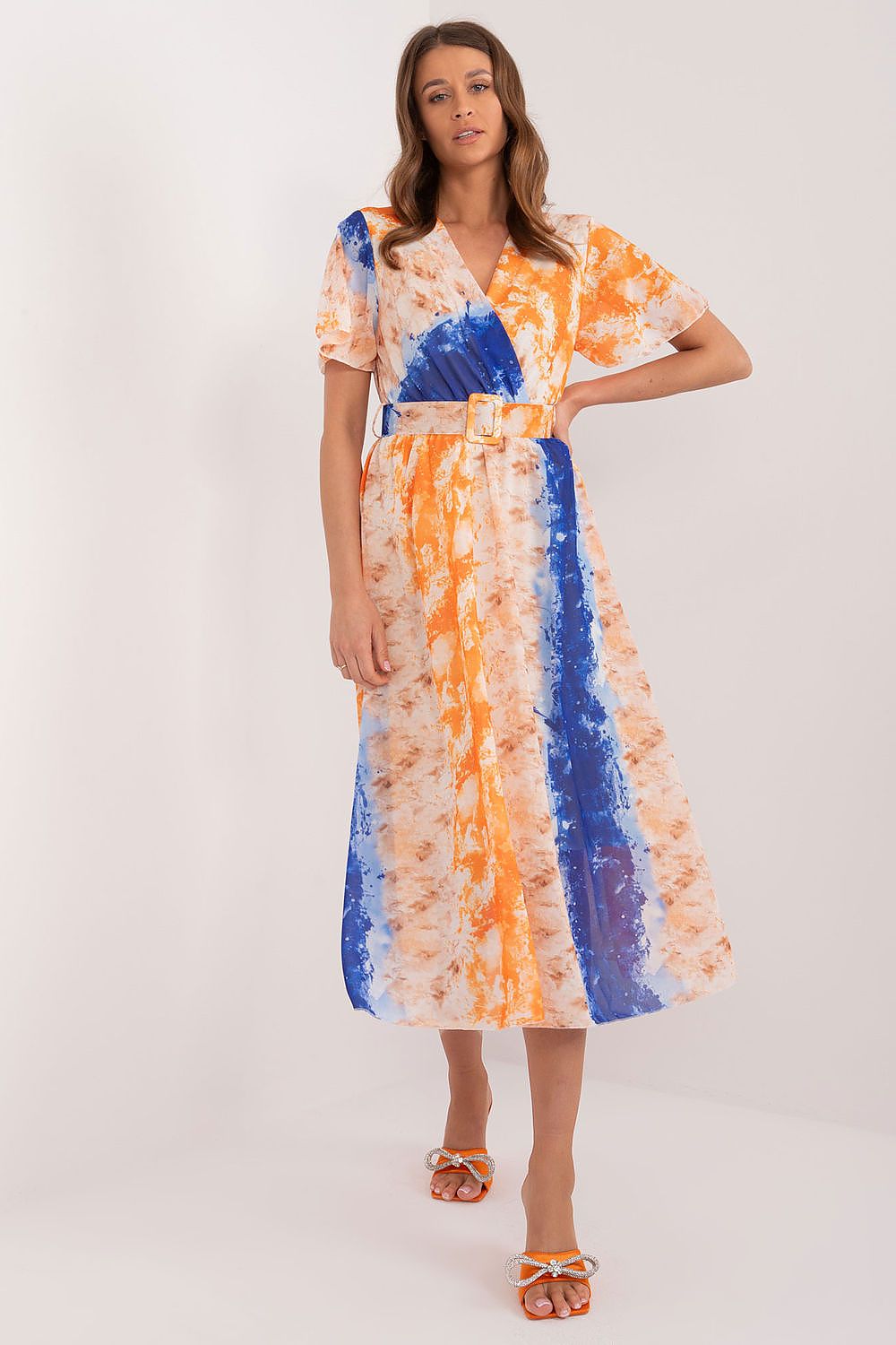  Sukienka Model DHJ-SK-15967-2.86 Orange - Italy Moda 
