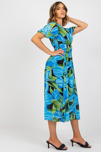  Sukienka Model DHJ-SK-15967.54P Black/Blue - Italy Moda 