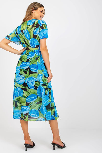  Sukienka Model DHJ-SK-15967.54P Black/Blue - Italy Moda 