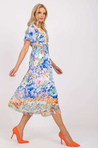  Sukienka Model DHJ-SK-15967-1.01P White/Blue - Italy Moda 