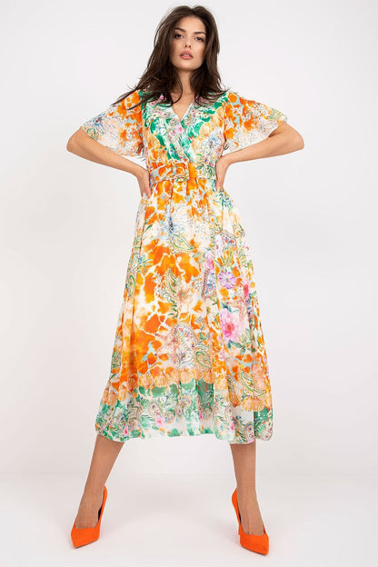  Sukienka Model DHJ-SK-15967-1.01P Orange - Italy Moda 