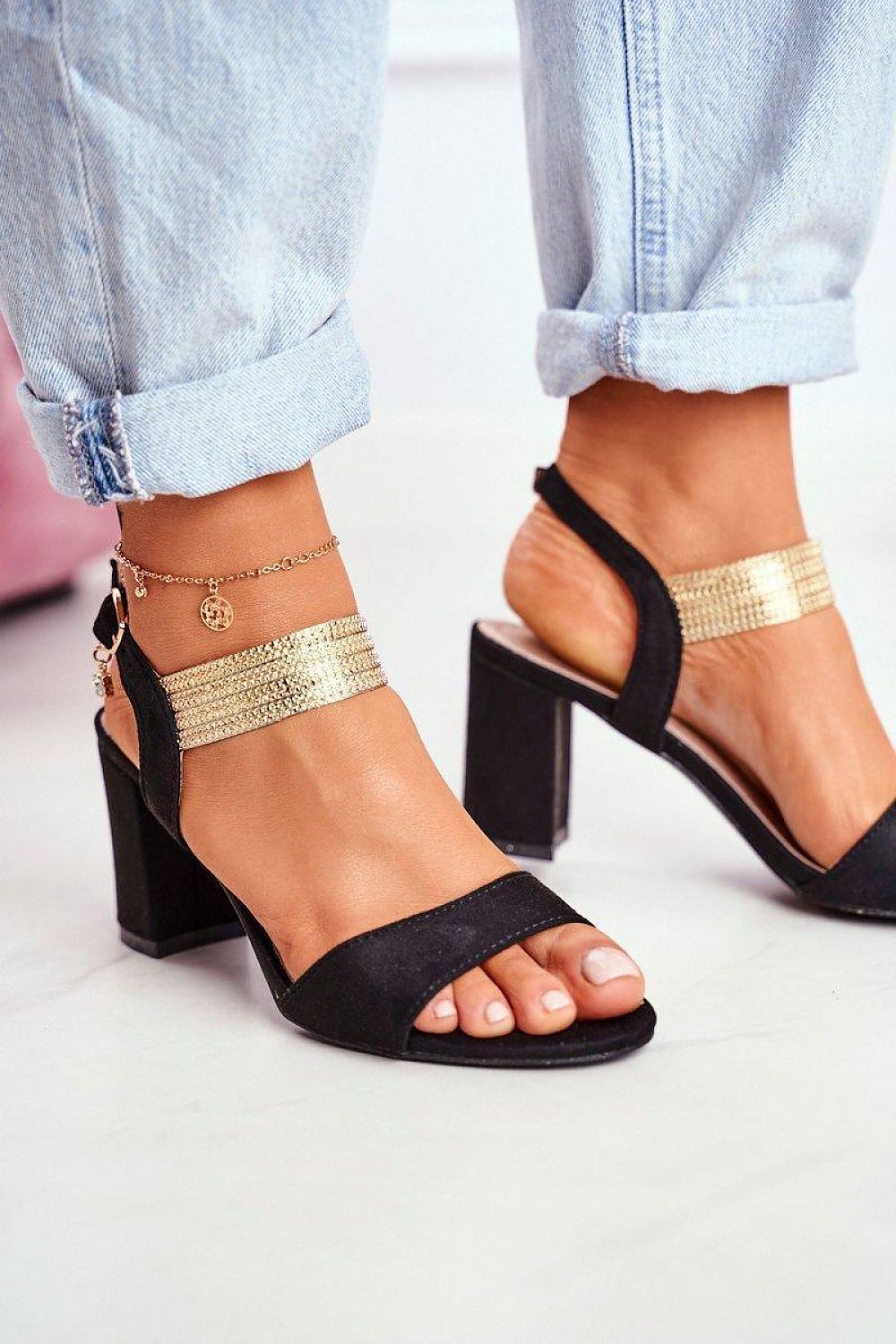 Sandały Model Enjoy GD-169 Black - Step in style 