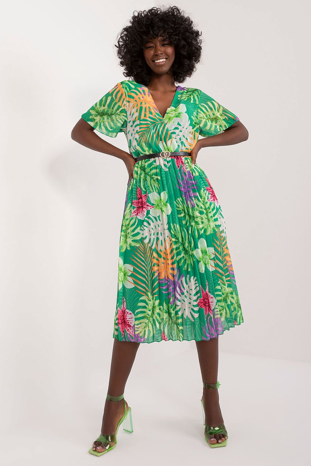  Sukienka Model DHJ-SK-13162-3.90 Green - Italy Moda 