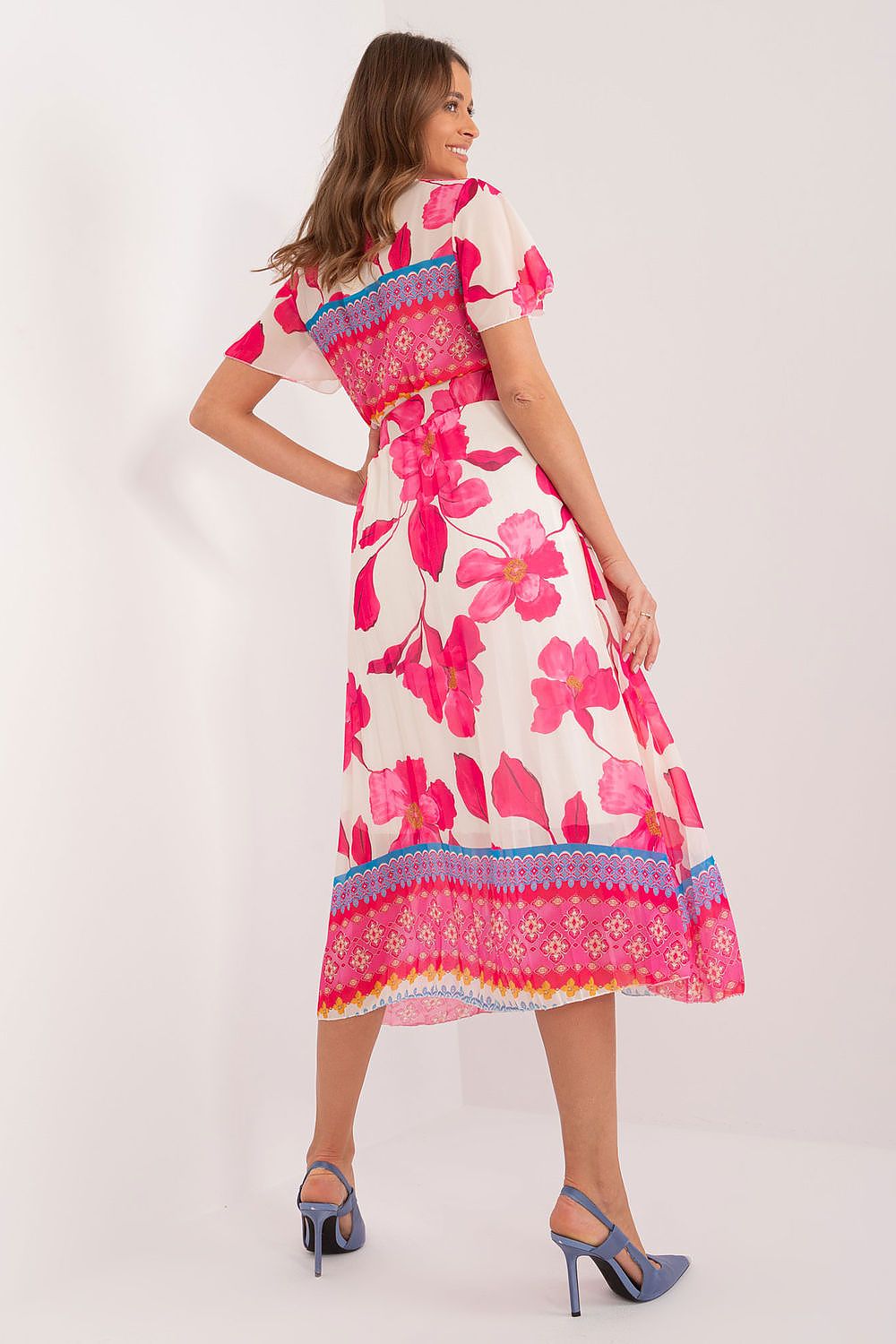  Sukienka Model DHJ-SK-11331-5.19 Dark Pink - Italy Moda 