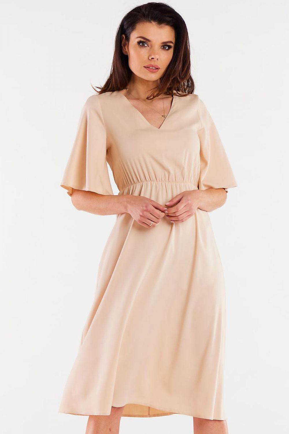  Sukienka Model A518 Beige - awama 