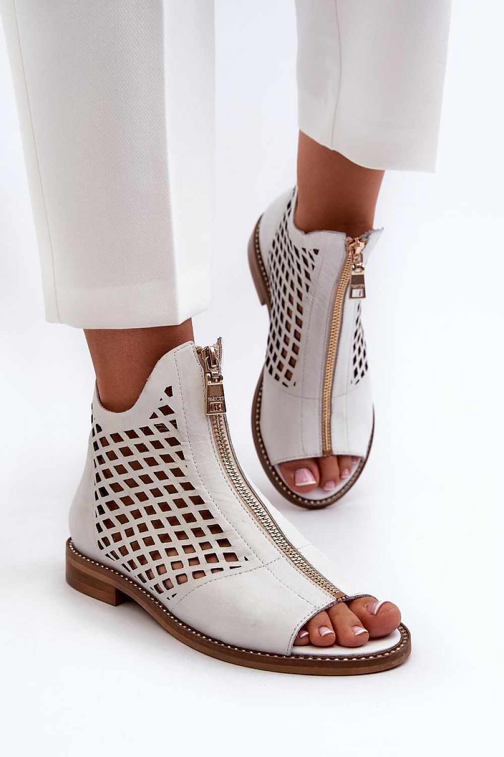  Sandały Model Zazoo 977/L White - Step in style 